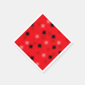Atomic Red Starbursts Paper Cocktail Napkins Servetten (Hoek)