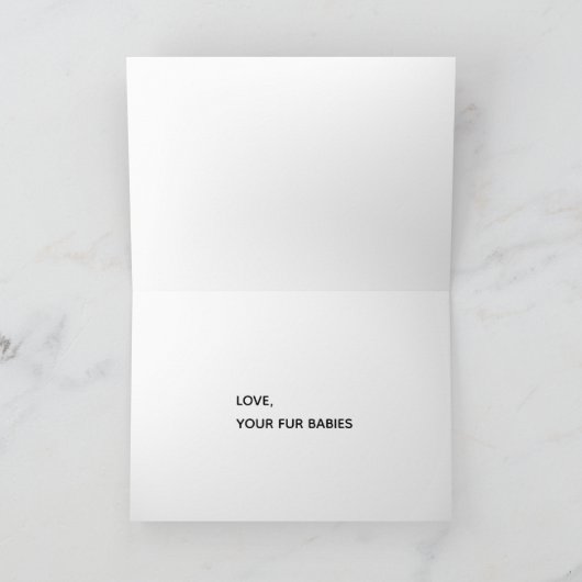 Atomic Retro Cat Moederdag Kaart in Bruin (Binnen)