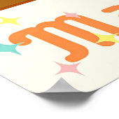 Atomic Retro Futuristic Martini Breakfast Bar Poster (Hoek)