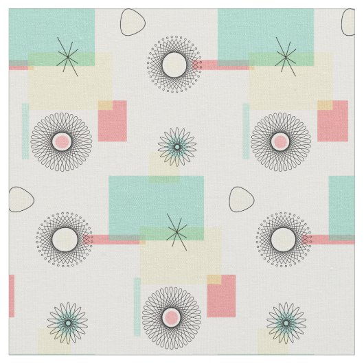 Atomic Retro Geo Stof (Close Up)