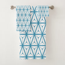 Atomic Retro Pattern Blue