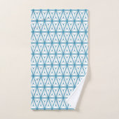 Atomic Retro Pattern Blue Bad Handdoek (Handdoek)