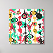 Atomic Retro Shapes | Moderne kunst uit de middene Canvas Afdruk (Voorkant)