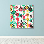 Atomic Retro Shapes | Moderne kunst uit de middene Canvas Afdruk (Insitu (Houten vloer))