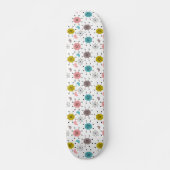 Atomic Retro Starburst Patroon Persoonlijk Skateboard (Voorkant)