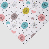 Atomic Retro Starburst Patroon Tissuepapier (Detail)