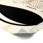 Atomic Retro Zwarte Kat Mid Century 2027 Agenda Poster (Hoek)