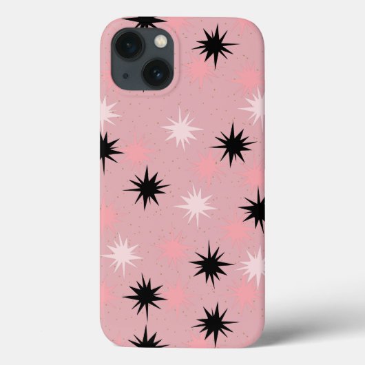 Atomic Roze Starbursts iPhone 6/6S Hoesje (Achterkant)