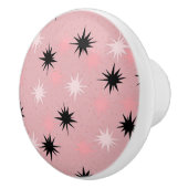 Atomic Roze Starbursts Keramische knop (Rechts)