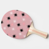 Atomic roze Starbursts Ping Pong Paddle Tafeltennisbatje (Zijkant)