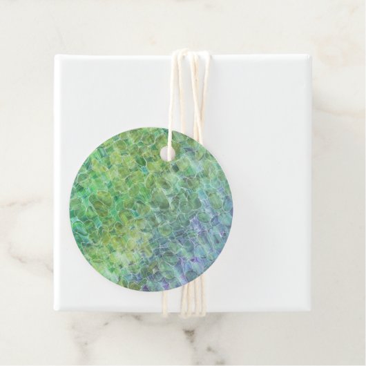 atomic sea glass : tissue paper bedankjes labels (In situ)