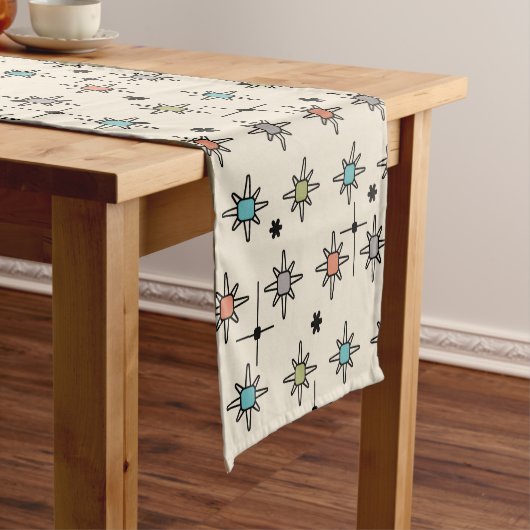 Atomic Sky Starbursts Multicolored Korte Tafelloper (Voorbeeld)