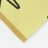Atomic Sky Starbursts Yellow Grey Fleece Deken (Hoek)