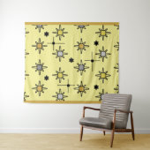 Atomic Sky Starbursts Yellow Grey Wandkleed (In Situ (horizontaal))