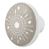 Atomic Snowflake Starburst Sputnik MCM Ceramic Kno Keramische Knop (Rechts)