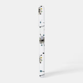 Atomic Space Age Starburst Mid-Century Modern iPhone 16 Hoesje (Linkerkant)