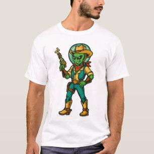 Atomic Space Cowboy intergalactische Westerne al T-shirt