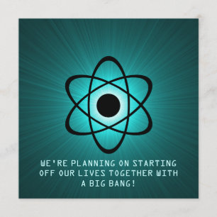 Atomic sparen de Datum nodigt, Blauwgroen uit Save The Date
