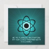 Atomic sparen de Datum nodigt, Blauwgroen uit Save The Date (Voorkant)