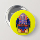 Atomic Speelgoed Robot Round Button (Voorkant /achterkant)