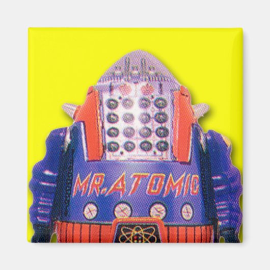 Atomic Speelgoed Robot Square Magnet (Voorkant)