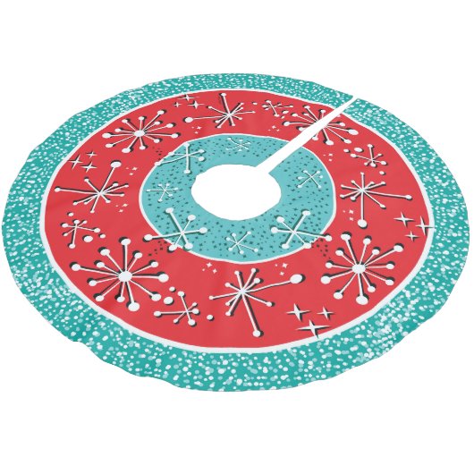 Atomic Sputnik Mid Century Modern Kerstboom Rok (Gekanteld)