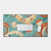 Atomic Sputnik Symphony - Retro Ruimtetijdperk Bureaumat (Keyboard & Muis)