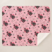 Atomic Star Burst Moderne Kat uit de middelste eeu Sherpa Deken (Voorkant (horizontaal))