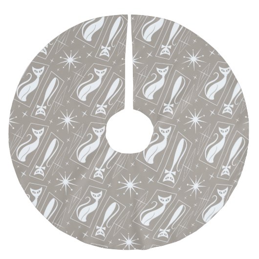 Atomic Star Cat MidCentury Moderne Kerstmis MCM Kerstboom Rok (Voorkant)