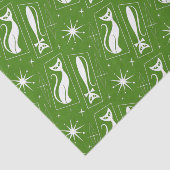 Atomic Star Cat MidCentury Moderne Kerstmis MCM T Tissuepapier (Detail)
