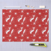 Atomic Star Cat MidCentury Moderne Kerstmis MCM T Tissuepapier (Craft)