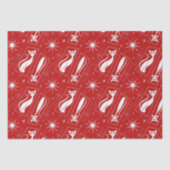 Atomic Star Cat MidCentury Moderne Kerstmis MCM T Tissuepapier (Voorkant)