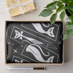 Atomic Star Cat MidCentury Moderne Kerstmis MCM Tissuepapier