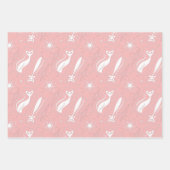 Atomic Star Cat MidCentury Moderne kerstpasta Inpakpapier Vel (Voorkant 2)