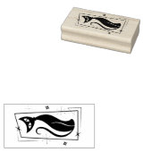 Atomic Star Cool Cat MidCentury Modern MOD MCM Rubberstempel (Gestempeld)