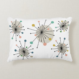 Atomic Starburst Mid Century Modern Pillow Accent Kussen