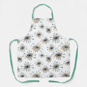 Atomic Starburst midden in de eeuw Modern Schort (Voorkant)