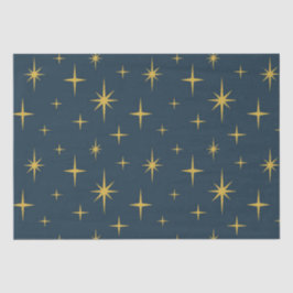 Atomic Starburst Navy, Mosterd Tissuepapier
