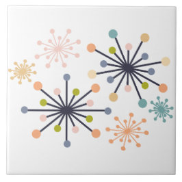 Atomic Starburst Pastels Tegeltje