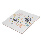 Atomic Starburst Pastels Tegeltje (Zijkant)