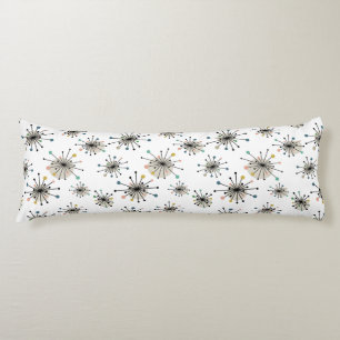 Atomic Starburst Pattern Midden-eeuw Lichaamskussen