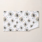 Atomic Starburst Pattern Retro mid Century Bad Handdoek (Handdoek)