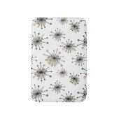 Atomic Starburst Pattern Retro mid Century Modern Badmat (Voorkant Verticaal)