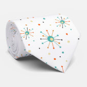 Atomic Starburst Pattern Retro mid Century Modern Stropdas (Opgerold)
