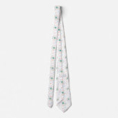 Atomic Starburst Pattern Retro mid Century Modern Stropdas (Achterkant)