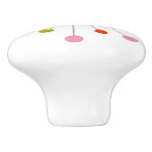 Atomic Starburst Retro keramische tegel Knop (Zijkant)