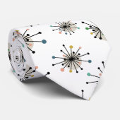 Atomic Starburst Retro Mid Century Modern Stropdas (Opgerold)
