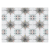 Atomic Starburst Retro Mid Century Modern Tafelkleed (Voorkant (Horizontaal))