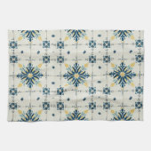Atomic Starburst Retro Mid Century Modern Theedoek (Horizontaal)