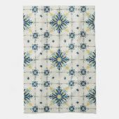 Atomic Starburst Retro Mid Century Modern Theedoek (Verticaal)